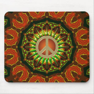 Mousepad de Geometria Floral de Peace Batik