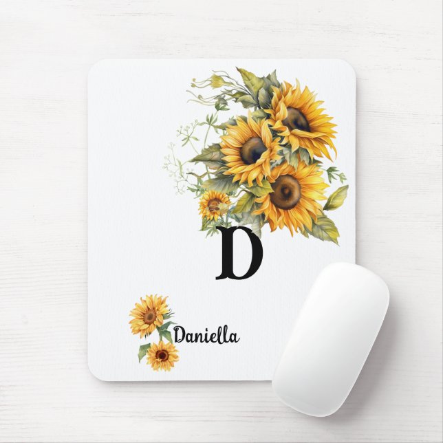 Mousepad de Girassol Personalizado (Com mouse)