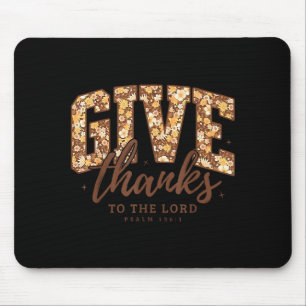 Mousepad Dê Graças Ao Senhor Versículo Bíblico Cristão Do Q