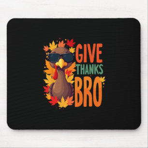 Mousepad Dê Graças Irmão Peru Turquesa Grato Agradecido
