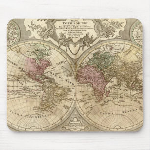 Mousepad De Guilherme mapa 1690 de Velho Mundo