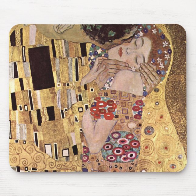 Mousepad ~ de Gustavo Klimt o beijo (Frente)