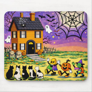 Mousepad de Halloween Casa Assombrada