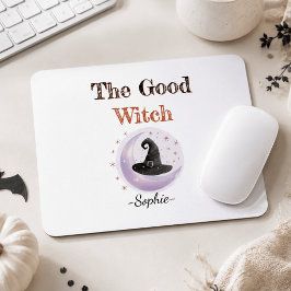 Mousepad de Halloween da Boa Bruxa Personalizado