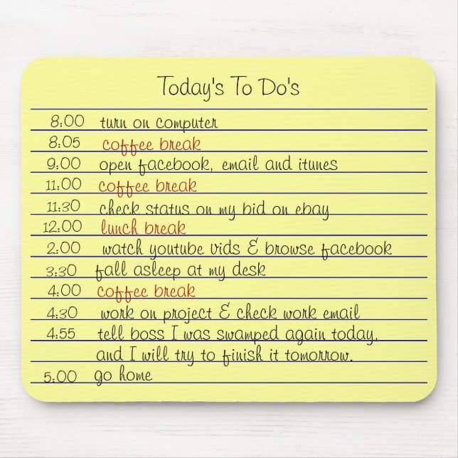 Mousepad De hoje fizeram (Frente)