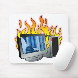 Mousepad de incêndio do computador