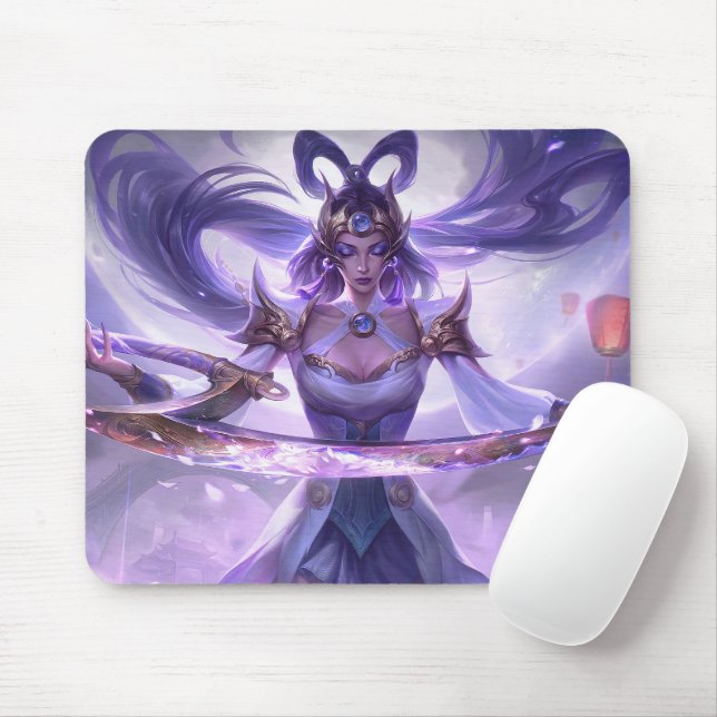 Mousepad de Jogo Moon Scorn | Tema do Guerreiro No (Com mouse)