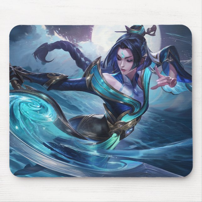 Mousepad de Jogo Moon Scorn | Tema do Guerreiro No (Frente)