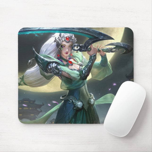 Mousepad de Jogo Moon Scorn | Tema do Guerreiro No (Com mouse)