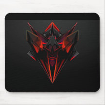 Mousepad de Jogos da Força Cibernética (Vermelho)