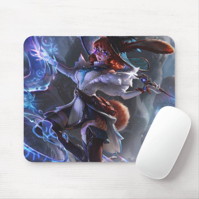 Mousepad de Jogos de Bruxa | Suporte personalizáve (Com mouse)