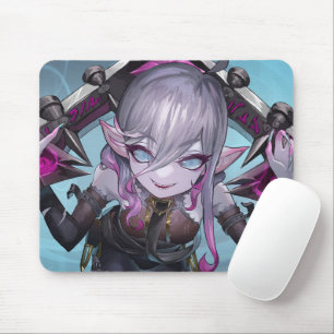 Mousepad de jogos de rosa Thorn Pequeno Monstro