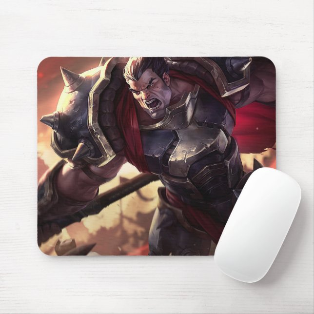 Mousepad de Jogos do Ax Wielder | Guerreiro lendár (Com mouse)