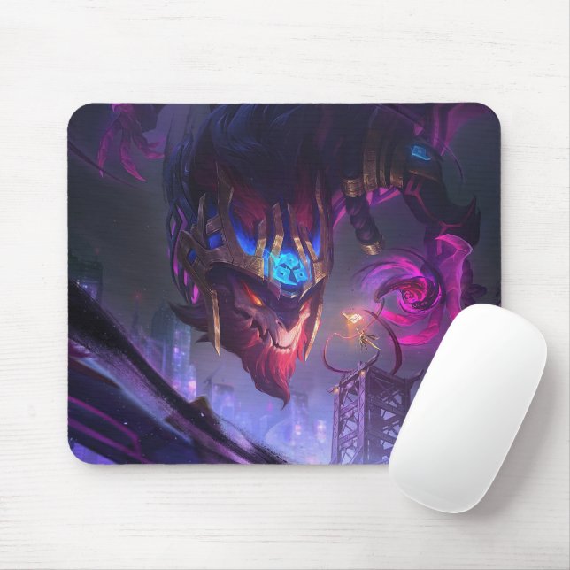 Mousepad de Jogos do Dragão Cósmico | Personalizáv (Com mouse)