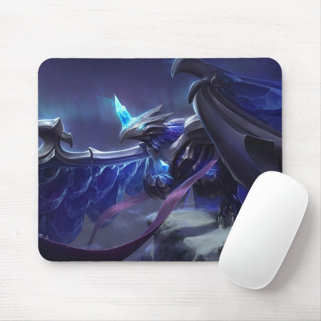 Mousepad de Jogos do Dragão de Frost | Personalizá (Com mouse)