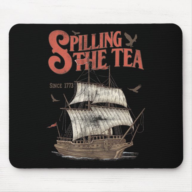 Mousepad De Julho Esmagando O Chá Desde 1773 Ensinando Hist (Frente)