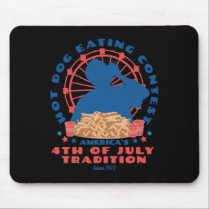 Mousepad De Julho Tradição de Cachorro Quente Comendo Concu
