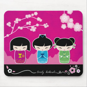 Mousepad de Kokeshi