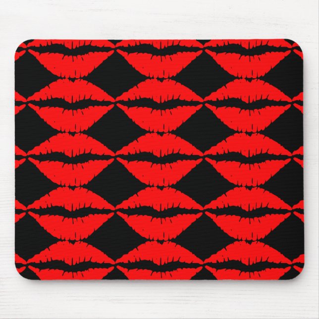 Mousepad de Lábios Vermelhos (Frente)