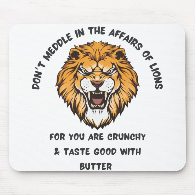 Mousepad de leão (Frente)