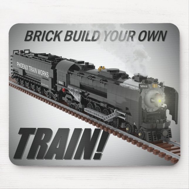 Mousepad de Locomotiva do Norte Construída com Tij (Frente)