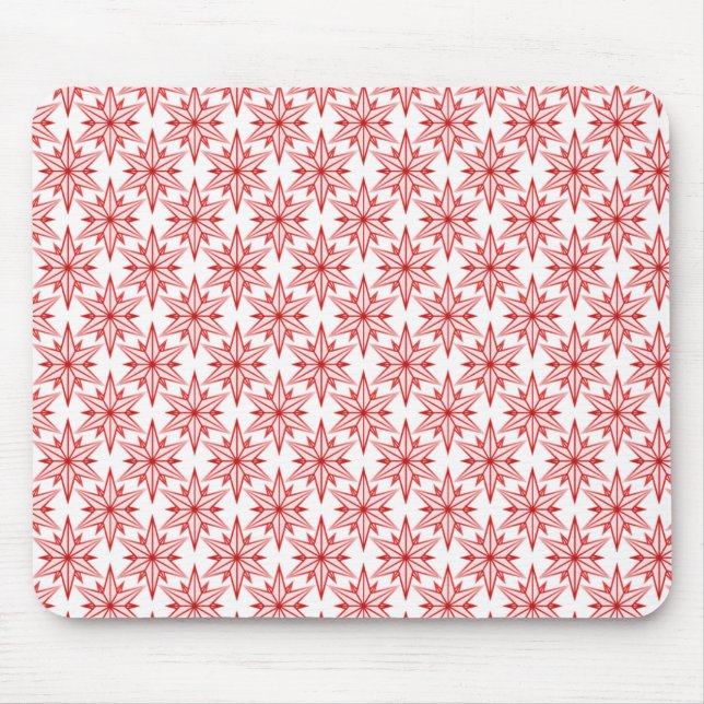 Mousepad de luz retrô, vermelho brilhante (Frente)