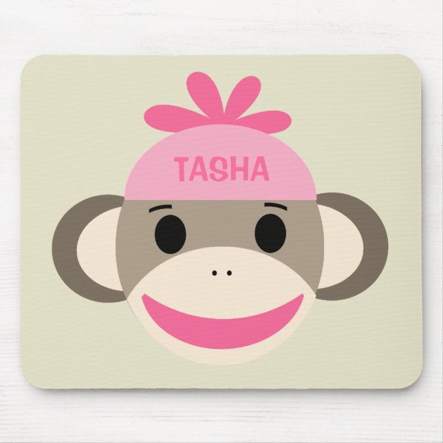 Mousepad de Macaco Personalizado para Crianças (Frente)