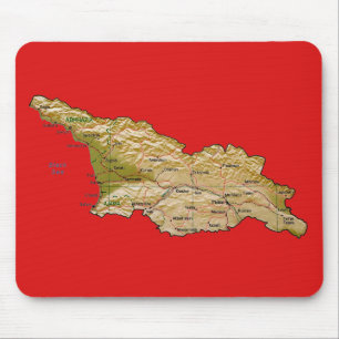 Mousepad de Mapa da Geórgia