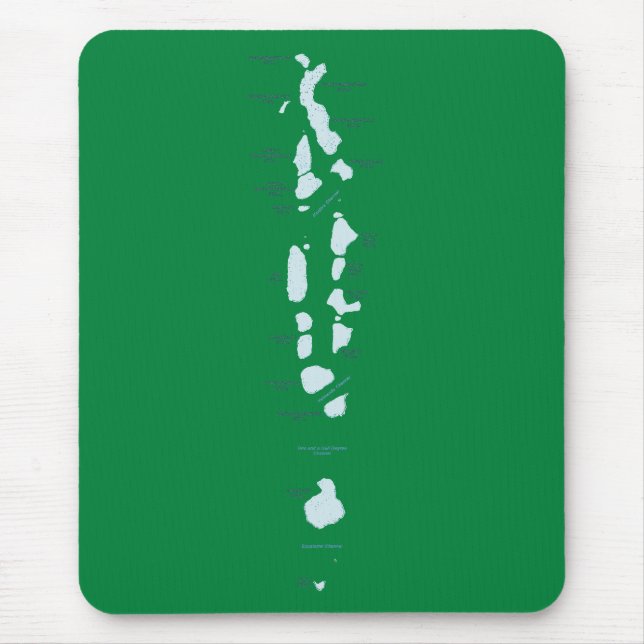 Mousepad de Mapa das Maldivas (Frente)