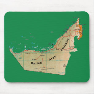 Mousepad de Mapa do UAE