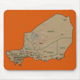 Mousepad de Mapa Níger