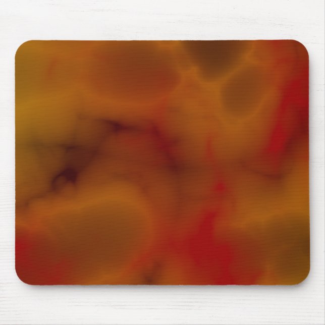 Mousepad de mármore vermelho abstrato (Frente)