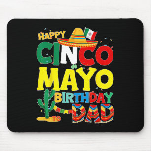 Mousepad De Mayo Aniversário Para Pai Feliz Aniversário Pad