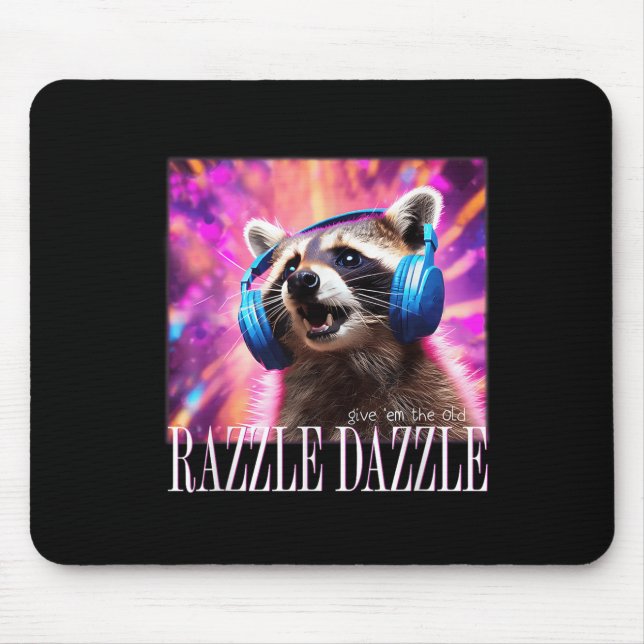 Mousepad Dê-me as velhas Razzles Dazzles Retro Y2k 90s Meme (Frente)
