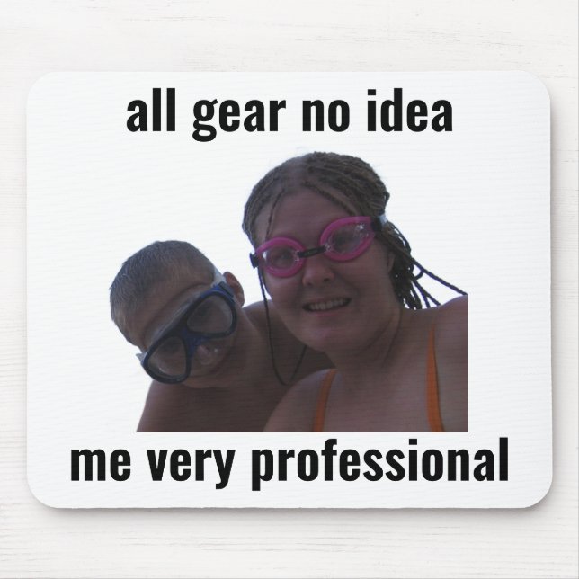Mousepad de Meme de Jogador Engraçado Toda a Paraf (Frente)