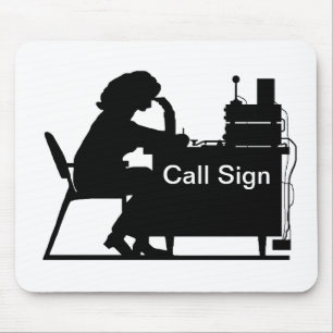 Mousepad de Mensagem de Cópia da Silhueta de Ham