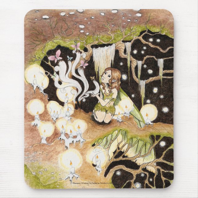 Mousepad De "mousepad da sabedoria Shamanic" (Frente)