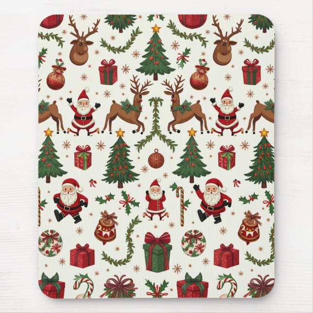 Mousepad de natais vintages (Frente)