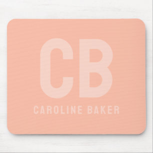 Mousepad de Nome de Pêssego Suave de Cor de Tendên