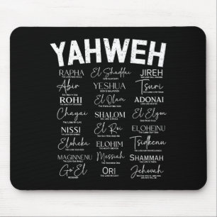Mousepad De Nomes Hebraicos De Deus Hebraico Jesus