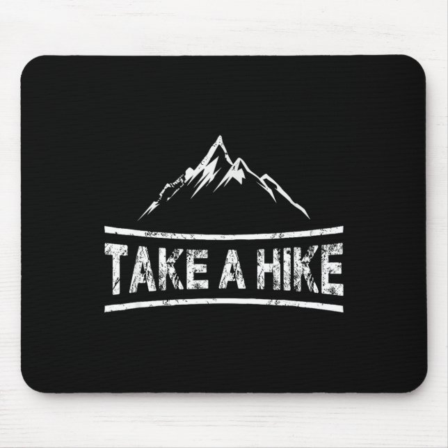 Mousepad Dê o fora - citação de caminhada caminhante  (Frente)