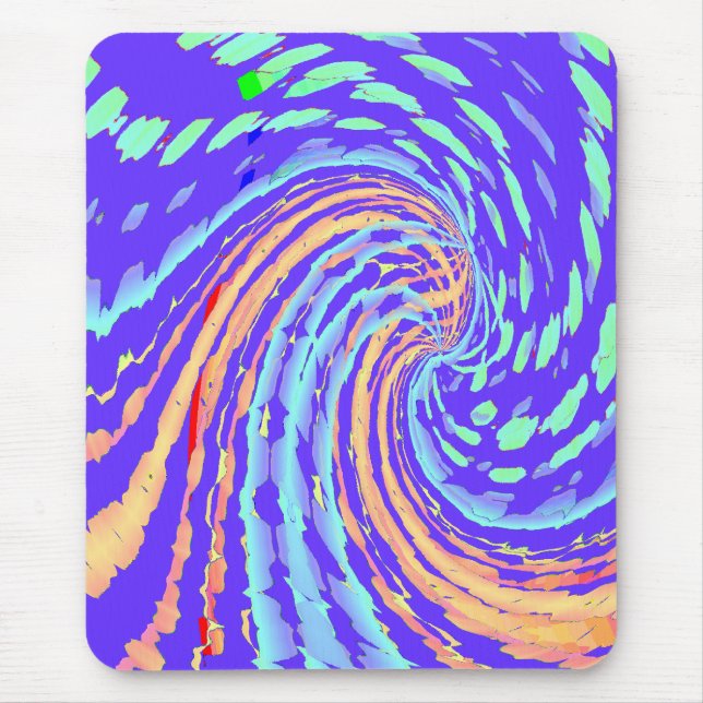 Mousepad de onda abstrato (Frente)