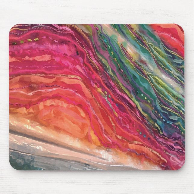 Mousepad de ondas coloridas (Frente)