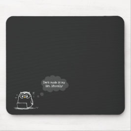 Mousepad de Owl no modo escuro para os entusiastas
