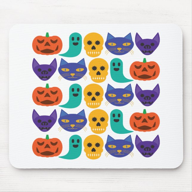 Mousepad de Padrão de Halloween (Frente)