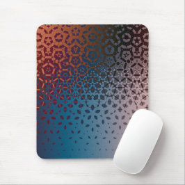 Mousepad De Padrão Geométrico Vermelho a Azul