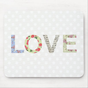 Mousepad de palavras de amor