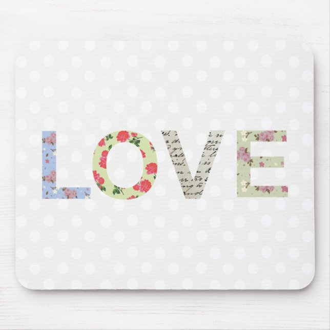 Mousepad de palavras de amor (Frente)