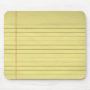 Mousepad de papel legal amarelo