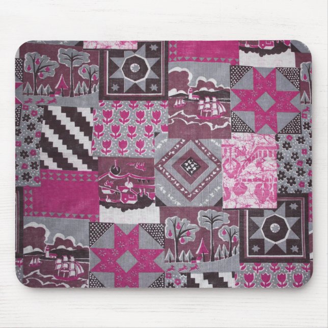Mousepad de patch rosa (Frente)